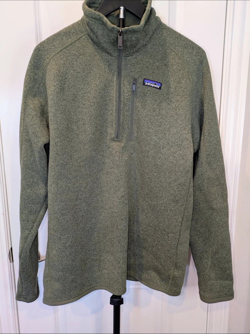 Patagonia Better Sweater 1/4 Zip Fleece Pullover Men’s M Green STY25522 FA17